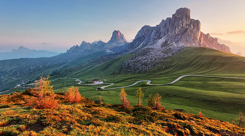 Majestic view of the Italian Dolomites Majestic view of the Italian Dolomites