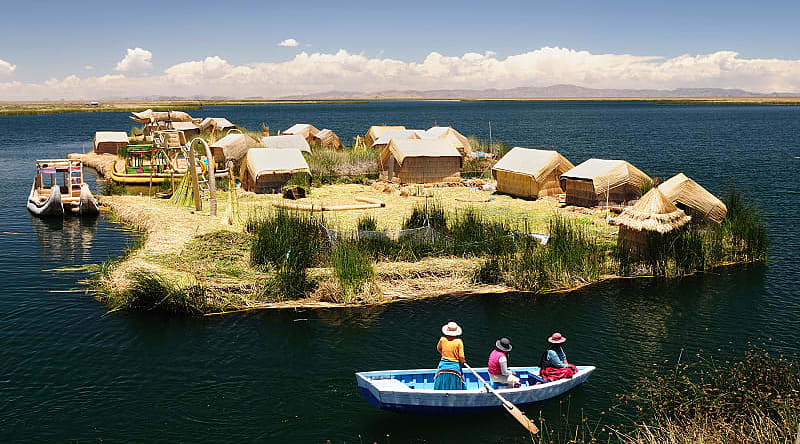Lake Titicaca, Peru Floating Islands of Lake Titicaca, Peru
