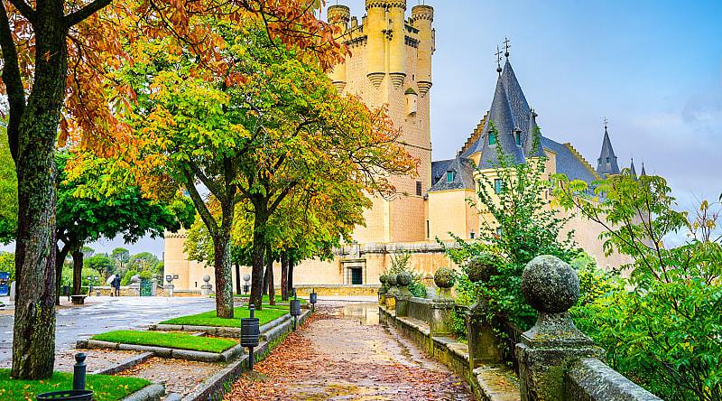 Alcazar Castle in Segovia, Spain. Alcazar Castle in Segovia, Spain.