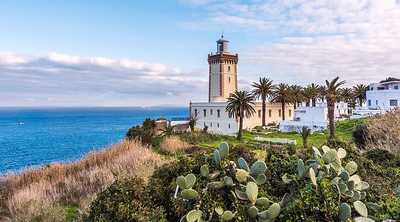 Lighthouse at the Cape Spartel in Tangier, Morocco Lighthouse at the Cape Spartel in Tangier, Morocco