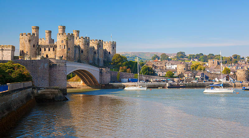 Conwy Castle, UNESCO World Heritage Site, in Wales, United Kingdom Conwy Castle, UNESCO World Heritage Site, in Wales, United Kingdom