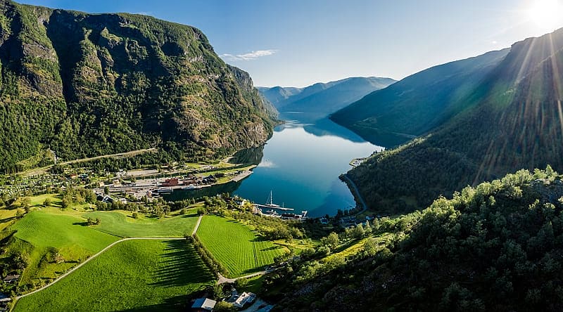 Mount Sandviken in Bergen, Norway Mount Sandviken in Bergen, Norway