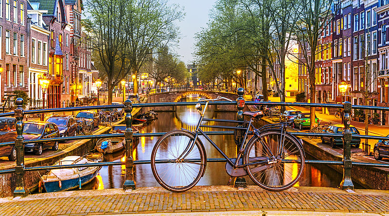 Amsterdam at sunset Amsterdam at sunset