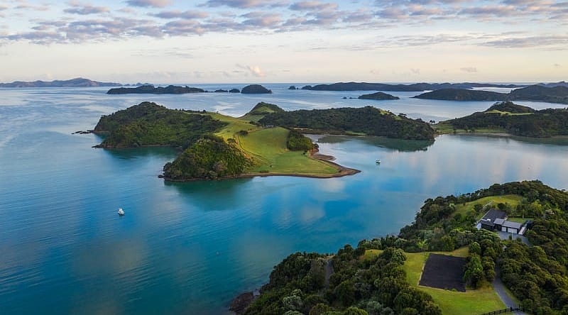 Paroa Bay in New Zealand. Paroa Bay in New Zealand.