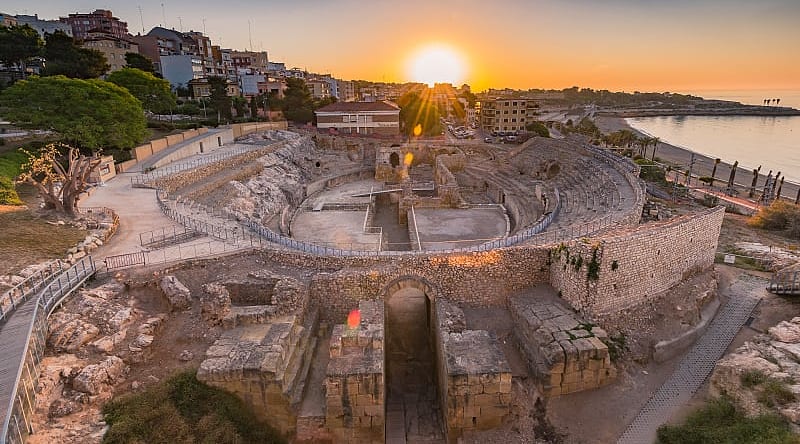 Ruins of Roman amphitheater in Tarragona, Spain Ruins of Roman amphitheater in Tarragona, Spain