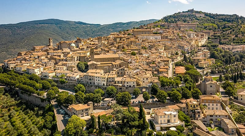 Medieval town of Cortona in Tuscany, Italy Medieval town of Cortona in Tuscany, Italy