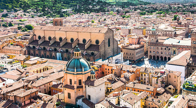 Walk through the historic city of Bologna to see one of the oldest universities in Europe