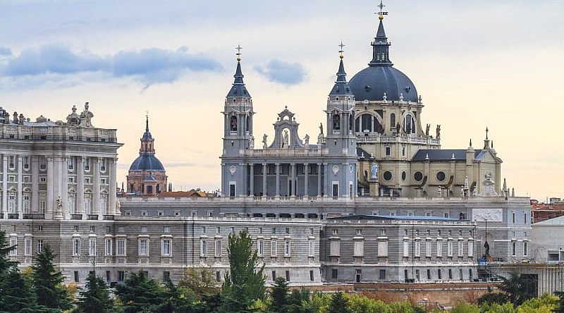 Majestic Almudena Cathedral, Madrid, Spain Majestic Almudena Cathedral, Madrid, Spain