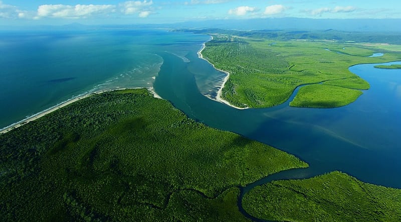 Photo © Tourism Port Douglas and Daintree Aerial view of National Park River in Australia. Photo © Tourism Port Douglas and Daintree