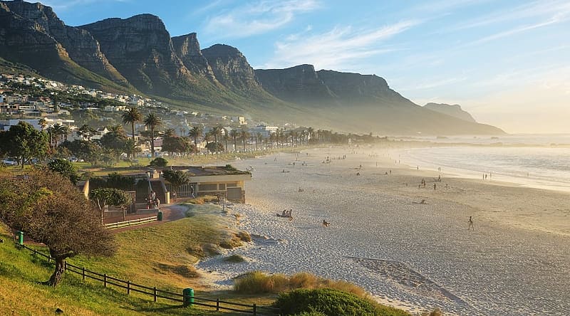 Camps bay beach in Cape Town, South Africa Camps bay beach in Cape Town, South Africa