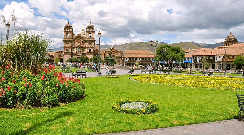 Plaza de Armas and La Campagna Church, Cusco