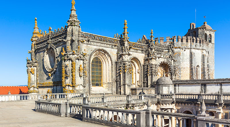 Monastery of the Order of Christ - Former Castle of the Knights Templar, Tomar, Portugal Monastery of the Order of Christ - Former Castle of the Knights Templar, Tomar, Portugal