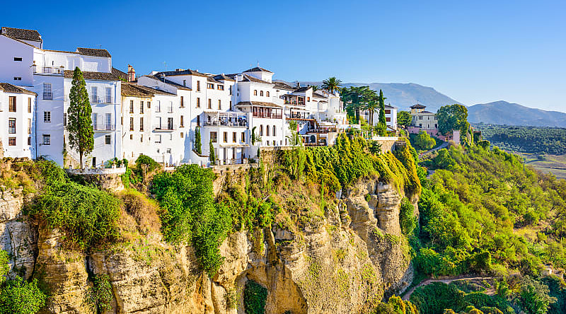 Ronda in Andelusia, Spain Moorish pueblos blancos in Ronda, Spain