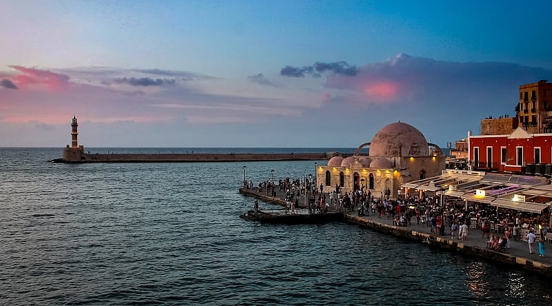 Chania is a beautiful resort town with a long history, Crete, Greece