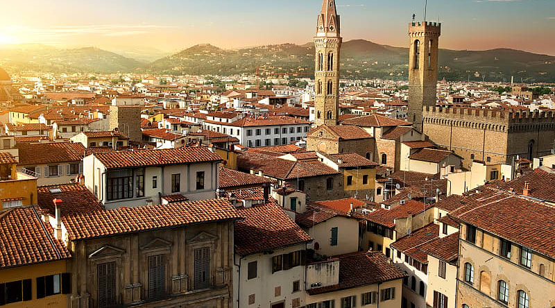 Florence in the morning sun, Italy Florence in the morning sun, Italy