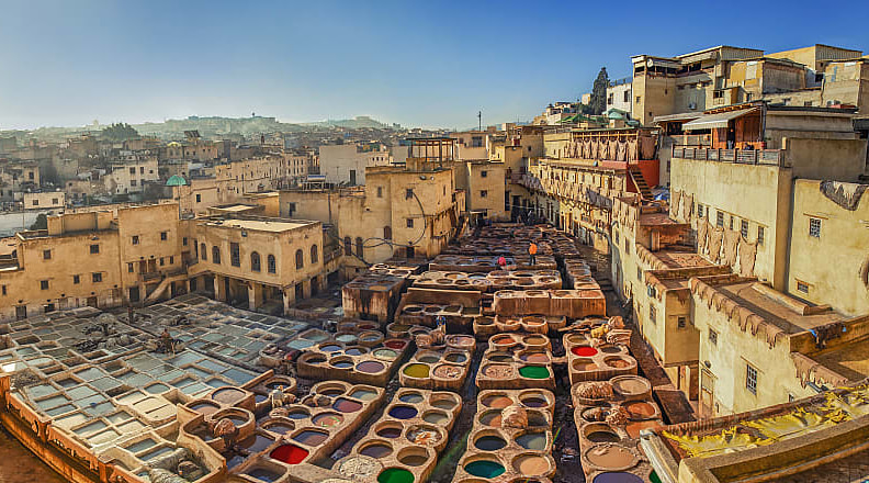 Tannery in Fez, Morocco Tannery in Fez, Morocco