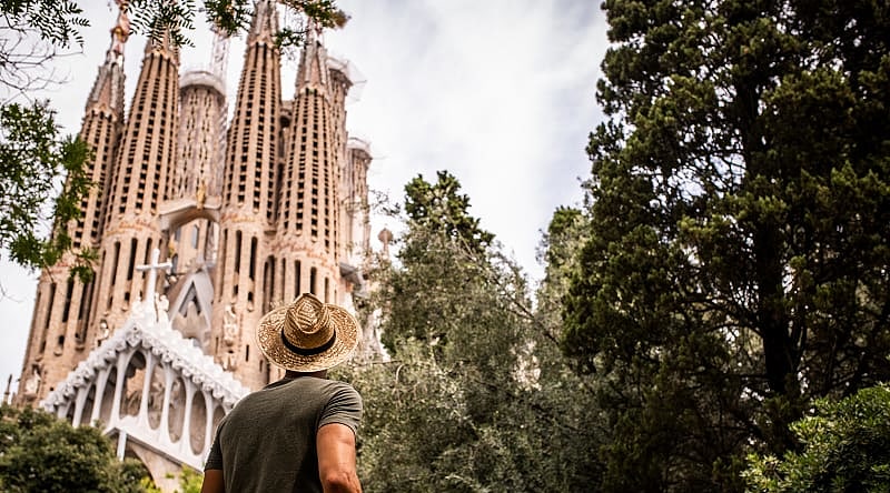 La Sagrada Familia in Barcelona, Spain La Sagrada Familia in Barcelona, Spain