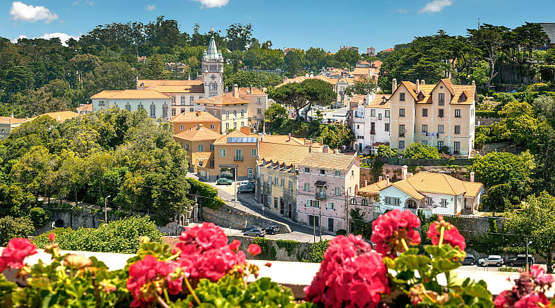Sintra, the famous Castle of the Moors, Portugal Sintra, the famous Castle of the Moors, Portugal