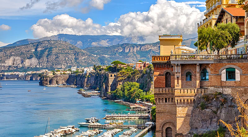 Coast of Sorrento in Italy Coast of Sorrento in Italy