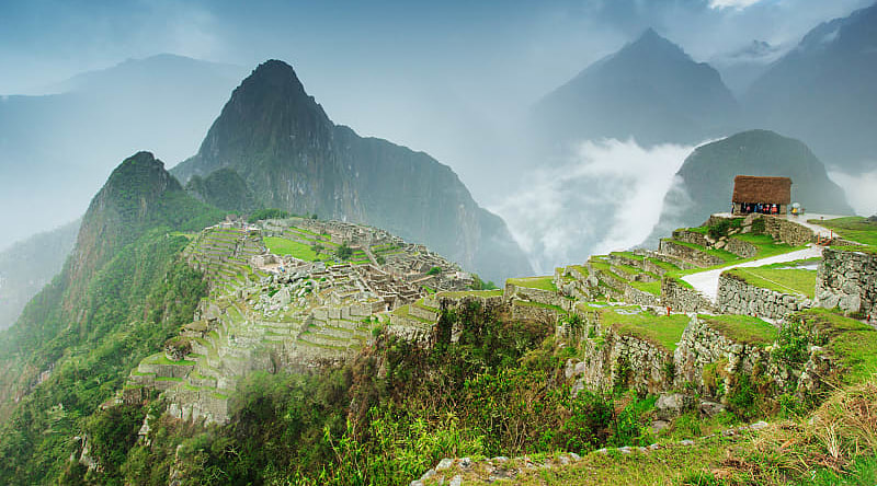 The breathtaking majesty of Machu Picchu sitting in the clouds, Peru The breathtaking majesty of Machu Picchu sitting in the clouds, Peru