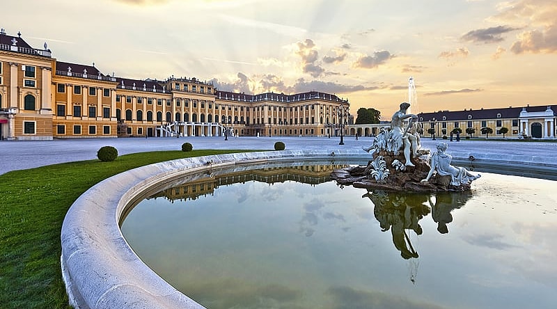 Connecting Regal Treasures: Berlin, Prague & Vienna Tour Fountain at Shoenbrunn Palace in Vienna, Austria