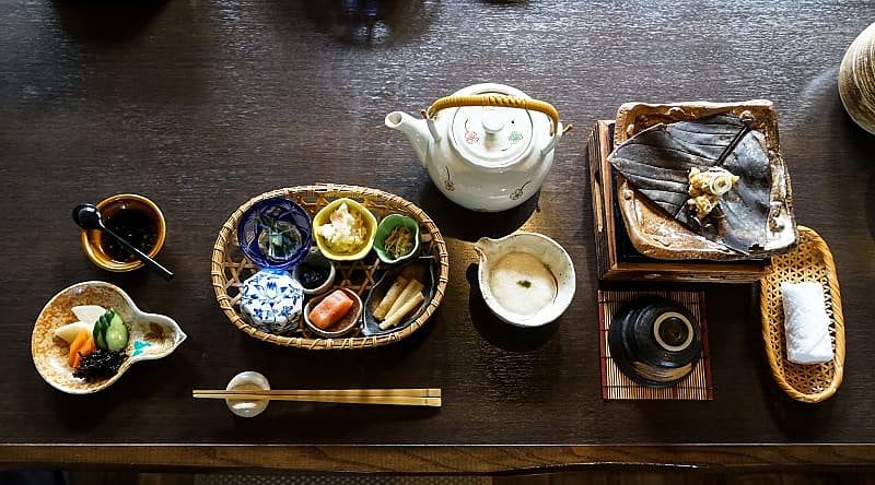 Ryokan appetizer dishes Ryokan appetizer dishes