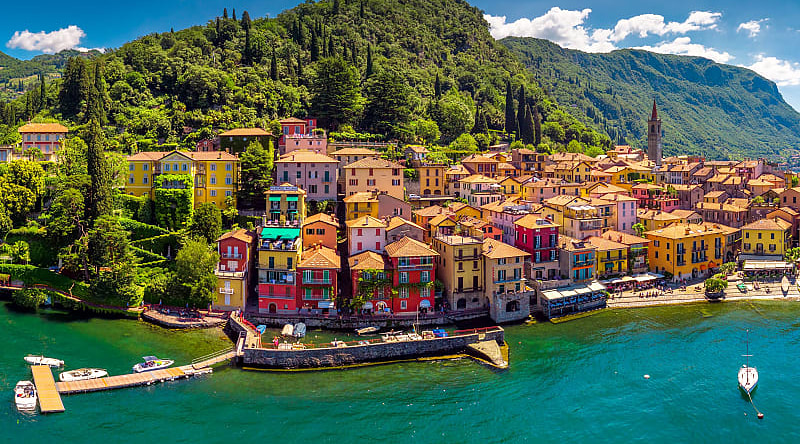 Varenna old town on Lake Como, Italy Varenna old town on Lake Como, Italy
