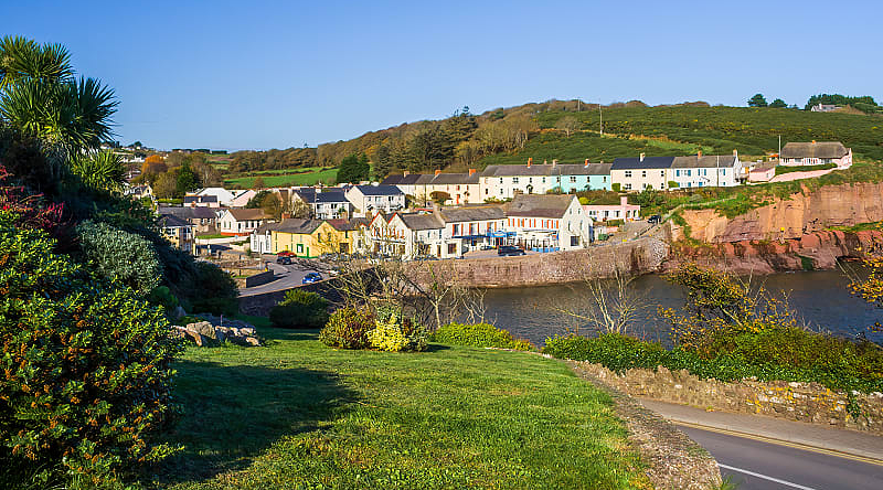 Dunmore East Village in County Waterford, Ireland Charming Dunmore East Village in County Waterford, Ireland