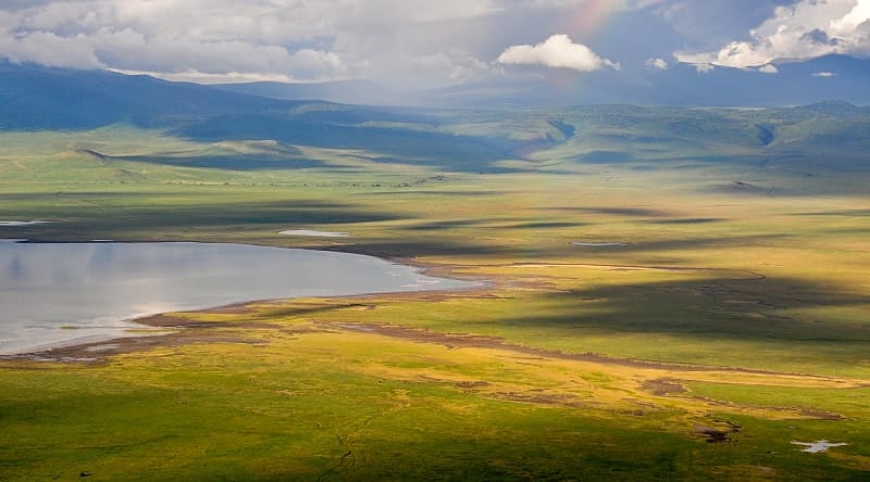 View over Ngorongoro Crater in Tanzania View over Ngorongoro Crater in Tanzania