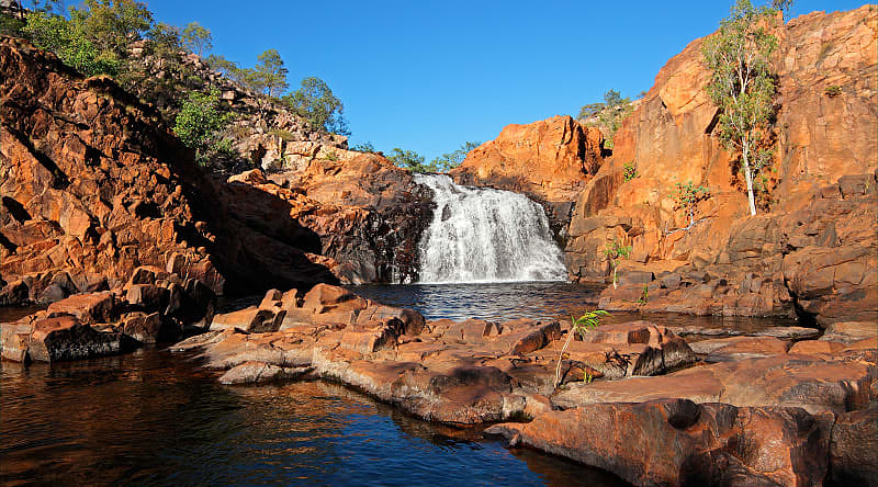 Waterfall in Kakadu National Park in Australia Waterfall in Kakadu National Park in Australia