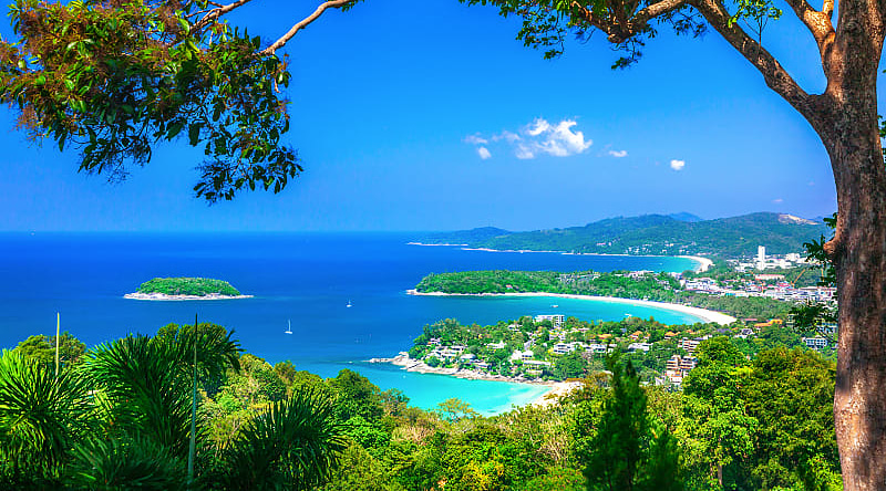 View of Karon beach in Phuket, Thailand View of Karon beach in Phuket, Thailand