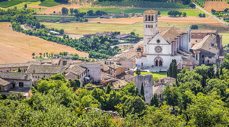 St. Francis of Assis Basilica in Umbria, Italy St. Francis of Assis Basilica in Umbria, Italy