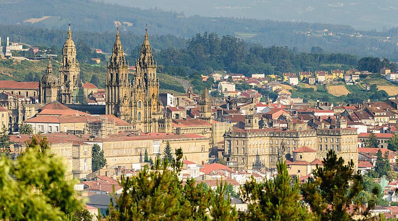 Cathedral of Santiago de Compostela in Spain. Cathedral of Santiago de Compostela in Spain.