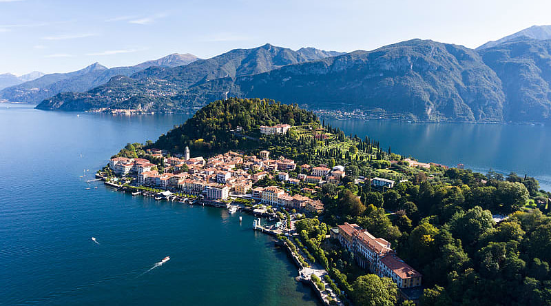 Aerial view of Lake Como, Italy Aerial view of Lake Como, Italy