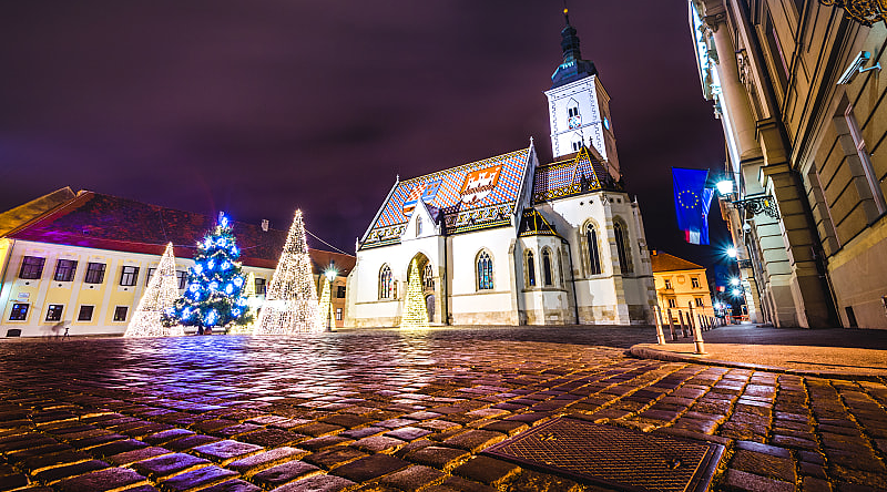St. Mark's Church at Christmas, Zagreb St. Mark's Church at Christmas, Zagreb