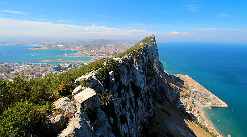 The Rock of Gibraltar in Spain The Rock of Gibraltar in Spain