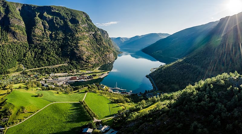 Mount Sandviken in Bergen, Norway Mount Sandviken in Bergen, Norway