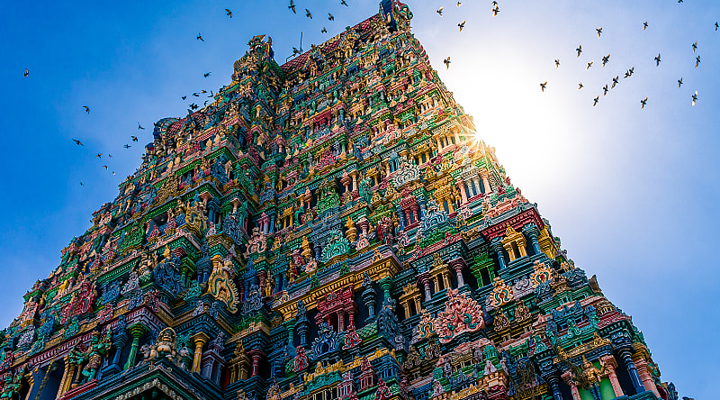 Meenakshi, Hindu temple in Madurai, India Meenakshi, Hindu temple in Madurai, India
