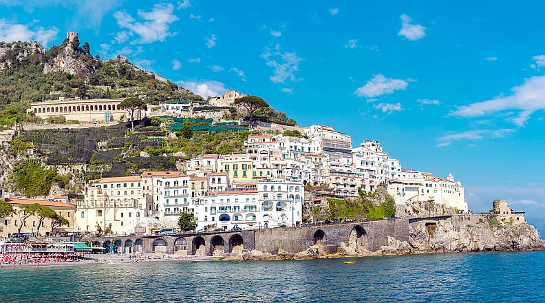 Atrani and Ravello on the Amalfi Coast in Italy