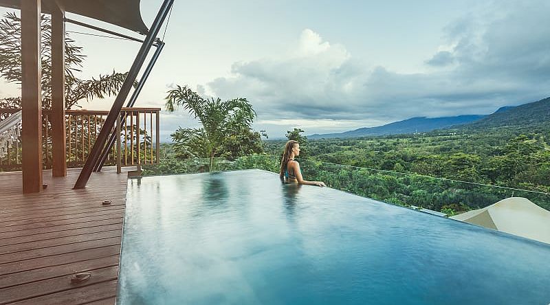 Panoramic view from resort in Costa Rica