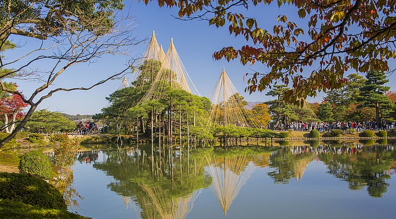 Kenroku-en Garden in Kanazawa, Japan