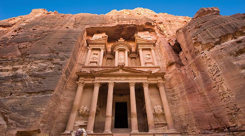 The Treasury, or Al Khazna, in Petra, Jordan