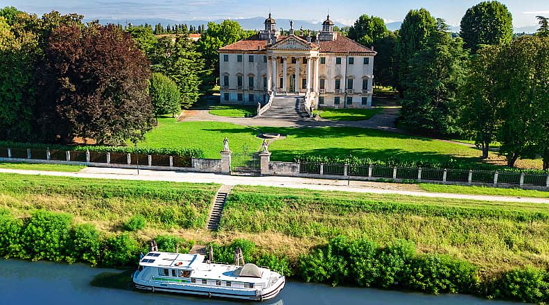 Villa Giovanelli along the Brenta Canal in Veneto, Italy