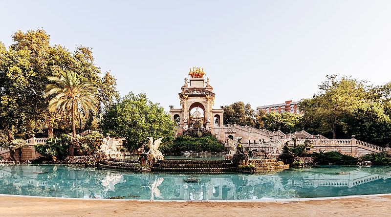 The Cascade Monumental in Barcelona, Spain. The Cascade Monumental in Barcelona, Spain.