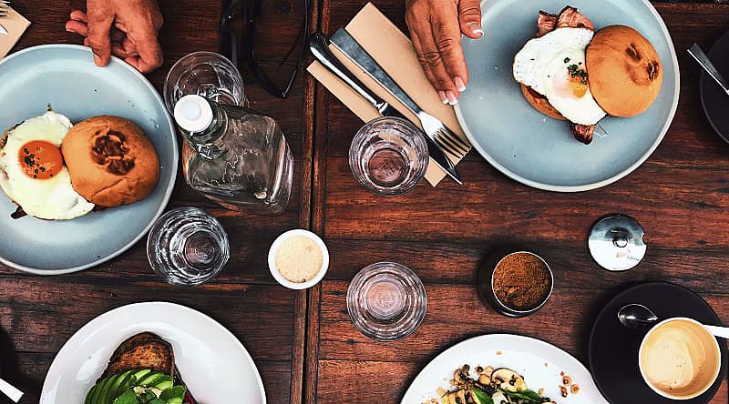 Farm to table breakfast in Australia