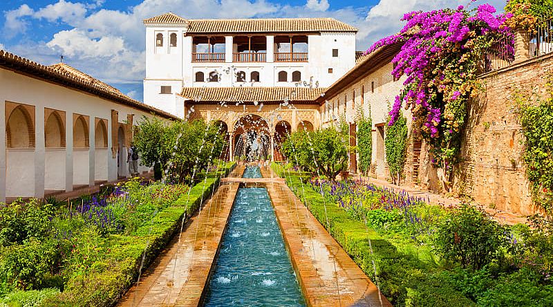 The Generalife, UNESCO World Heritage Site in Granada