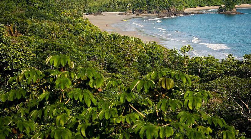 Costa Rica is renowned for its extensive rainforest and pristine beaches. Manuel Antonio Beach National Park