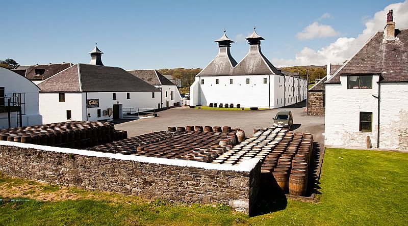 Islay Ardbeg distillery in Scotland