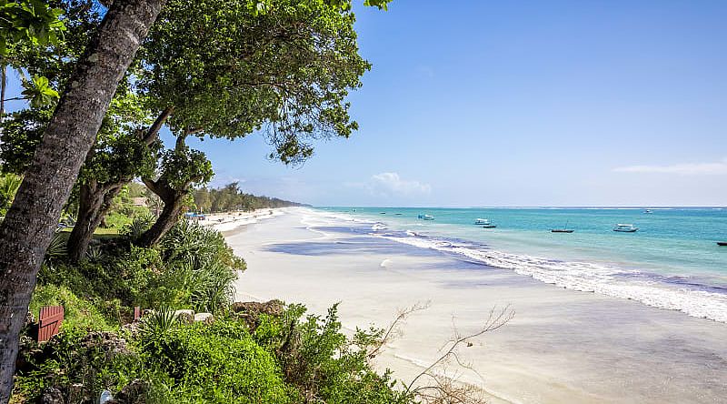 Diani Beach in Kenya 