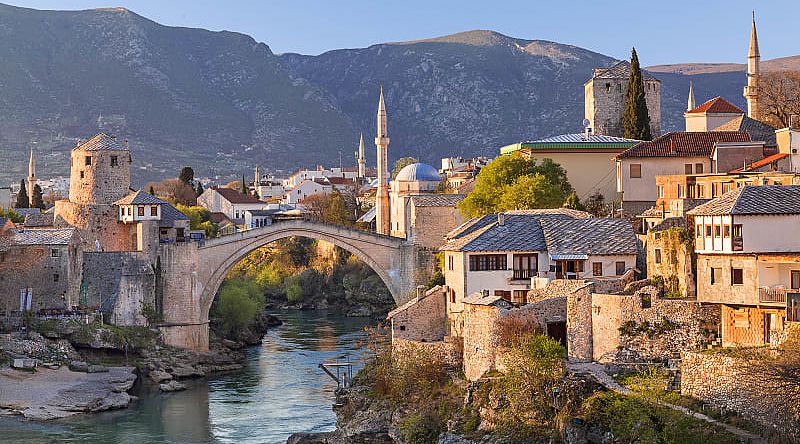 Sixteenth century Ottoman bridge in Mostar Sixteenth century Ottoman bridge in Mostar